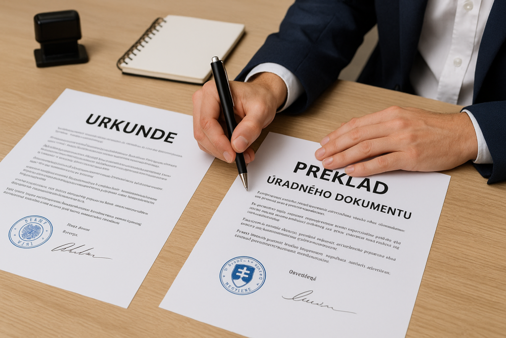 Preklad úradných dokumentov